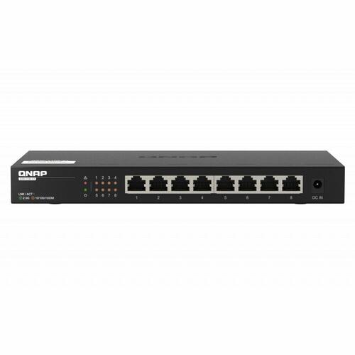 Netværksswitch Qnap QSW-1108-8T - 8-port RJ45, sort