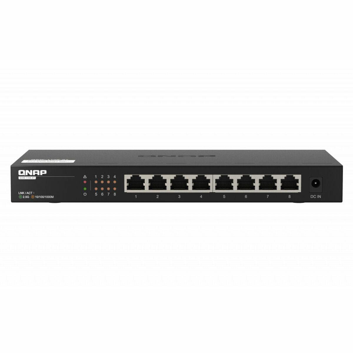 Netværksswitch Qnap QSW-1108-8T - 8-port RJ45, sort