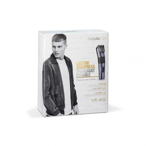 Babyliss E976E hårtrimmer - trådløs, vaskbar, titanium