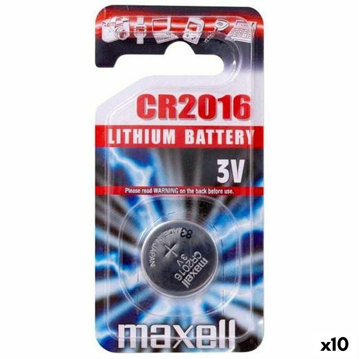 Batteri knapcelle Maxell CR2016 3 V - 10 stk.
