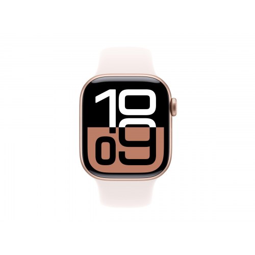 Smartwatch Apple Watch Series 10 GPS 42 mm – lyserød (roseguld aluminium, S/M)