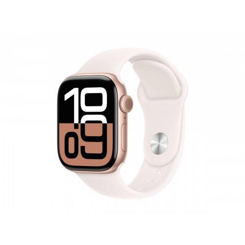 Smartwatch Apple Watch Series 10 GPS 42 mm – lyserød (roseguld aluminium, S/M)
