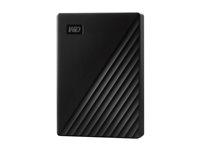 Ekstern harddisk Western Digital My Passport 6 TB USB 3.2 Gen 1 (sort) billede
