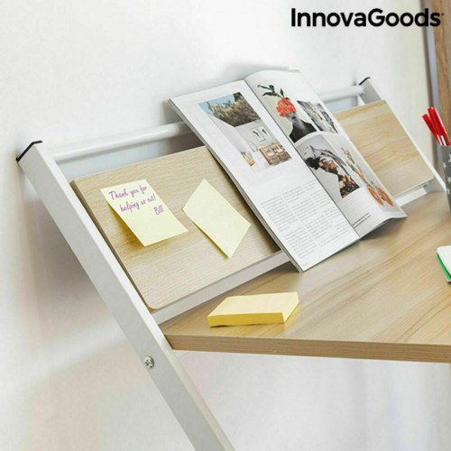 Tablezy foldbart skrivebord med hylde - træ (OUTLET A)
