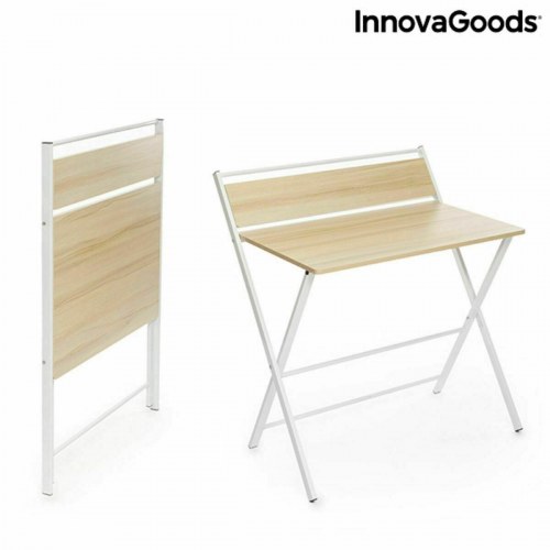 Tablezy foldbart skrivebord med hylde - træ (OUTLET A)