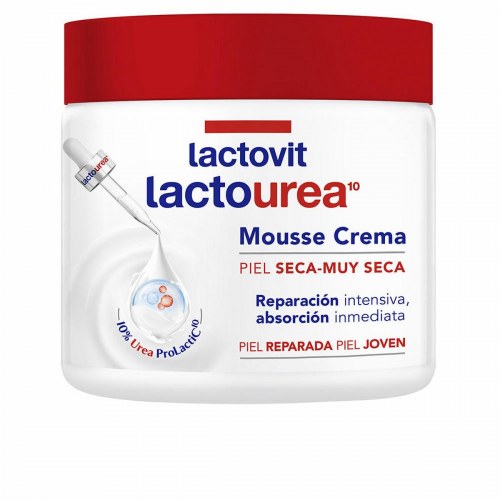 Solcreme Lactovit Lacto-Urea - mousse til tør hud, 400 ml