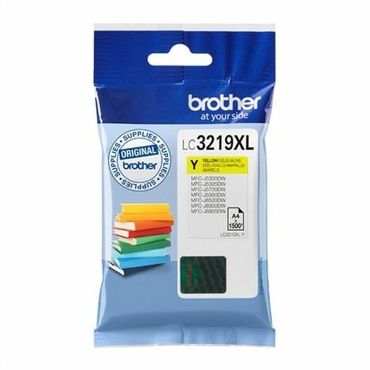 Blækpatron Brother LC3219XL gul - original høj kapacitet
