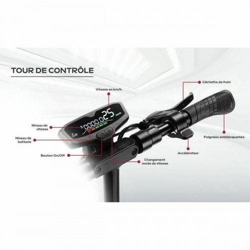 EZWAY EBOOST GO elscooter 800 W - foldbar offroad el-løbehjul, sort