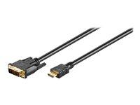 HDMI til DVI-D kabel 3 m - Goobay (sort) billede