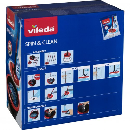 Gulvmoppe Vileda Spin & Clean med spand