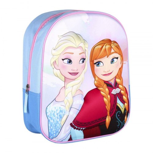 Børnerygsæk Frozen - blå skoletaske med Elsa & Anna