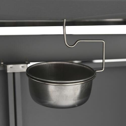 Gasgrill 4+1 grillzoner rustfrit stål sølvfarvet