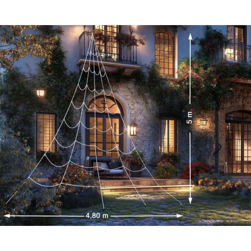 Halloween spindelvæv dekoration - 5 m