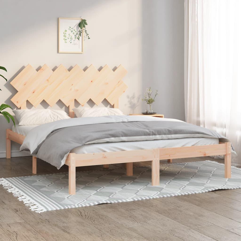 vidaXL sengeramme 150x200 cm King Size massivt træ