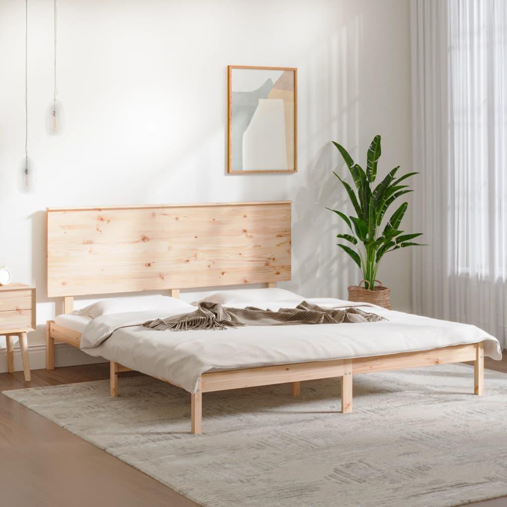vidaXL sengeramme 150x200 cm massivt træ