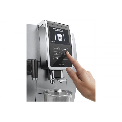 Espressomaskine De’Longhi Dinamica Plus ECAM370.95.S – automatisk, sølv