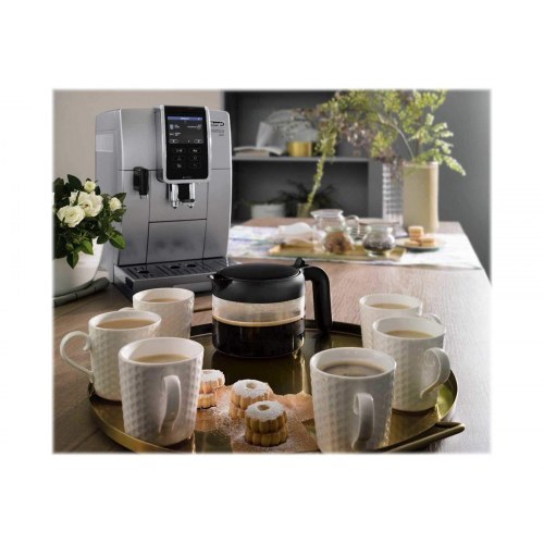 Espressomaskine De’Longhi Dinamica Plus ECAM370.95.S – automatisk, sølv
