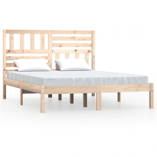 Sengeramme 150x200 cm massivt fyrretræ