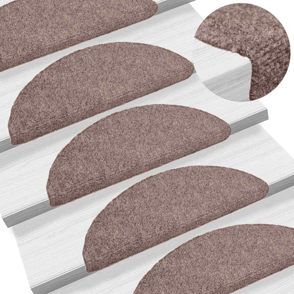 Selvklæbende Trappemåtter Nålenagle Creme Beige - 30 / 56 x 17 x 3 cm