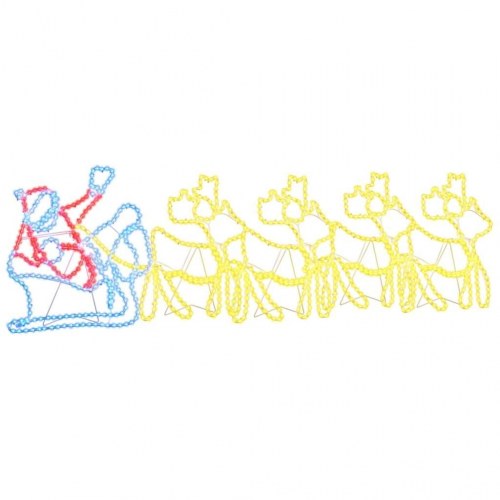 LED Julepynt Flerfarvet 69 x 79 cm PVC