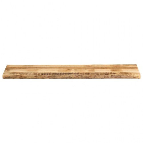 Bordplade med naturlig kant i massivt mangotræ - 160 x 40 x 3,8 cm