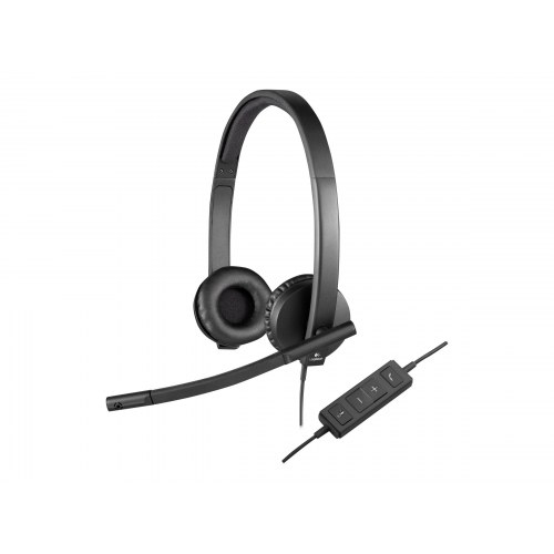 Headset med ledning Logitech H570e USB – sort
