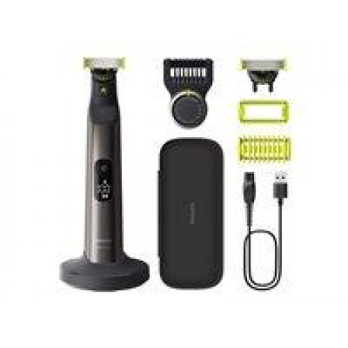 Barbermaskine Philips OneBlade Pro 360 Face + Body – grå/grøn/krom