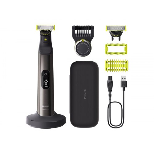 Barbermaskine Philips OneBlade Pro 360 Face + Body – grå/grøn/krom