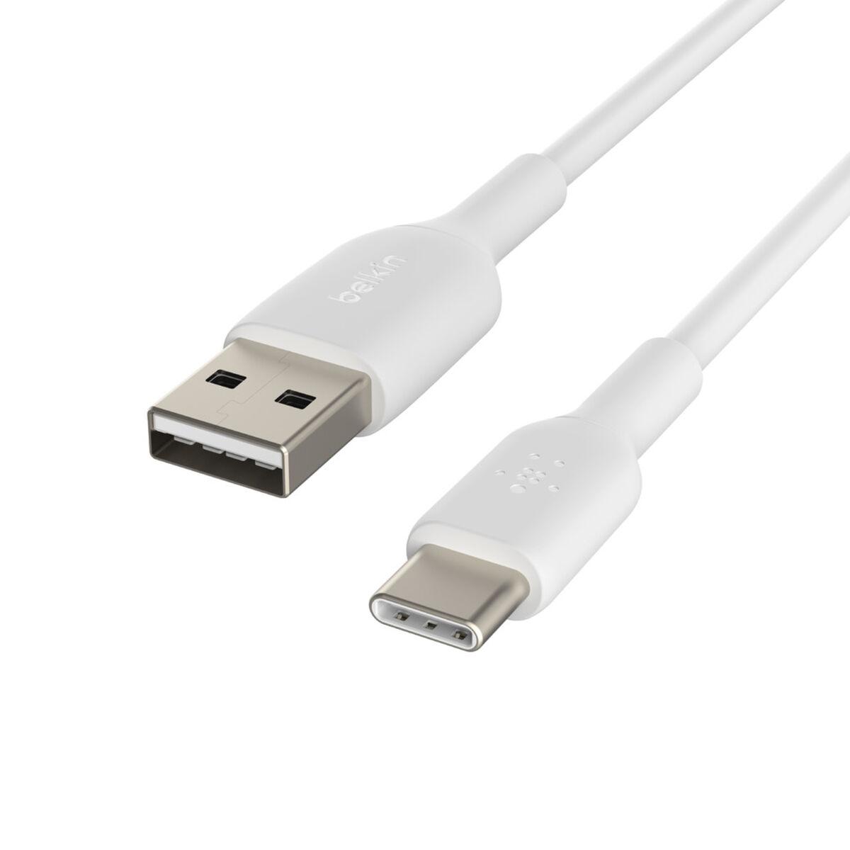 USB-C kabel Belkin - USB A til USB-C, hvid, 2 m