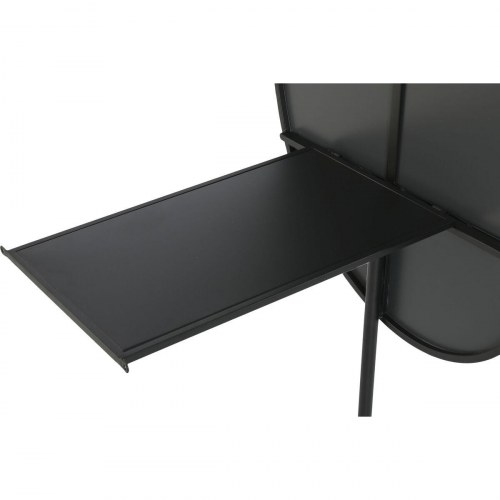 Gulvspejl - sort, oval, 61 × 53,5 × 190 cm