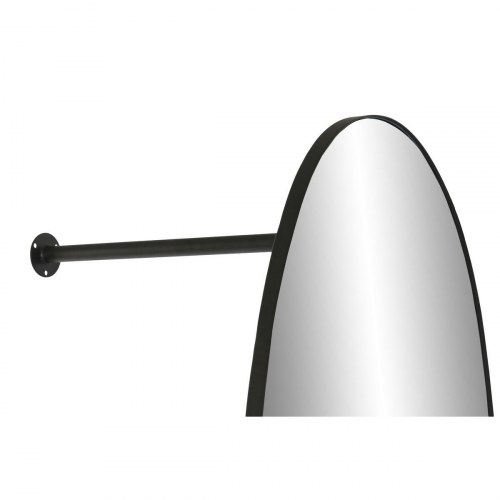 Gulvspejl - sort, oval, 61 × 53,5 × 190 cm