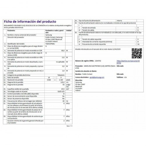 Smart TV Samsung 50" TQ50Q7F QLED 4K Ultra HD