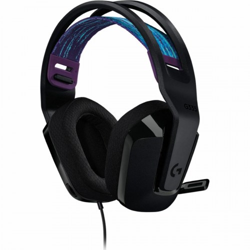 Gaming headset Logitech G335 med mikrofon - sort