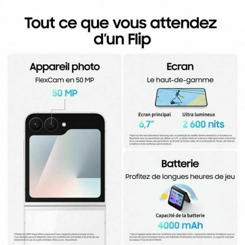 Samsung Galaxy Z Flip7 FE 6,7" 12 GB/256 GB - Sort