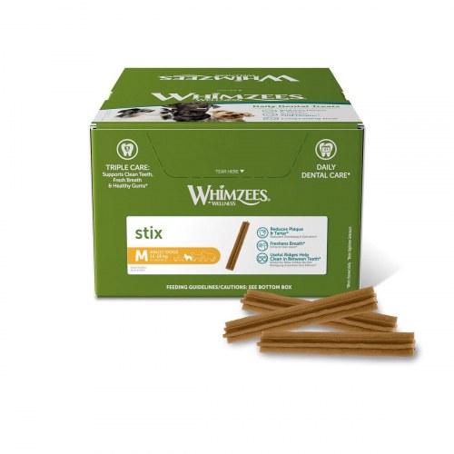 Hundefoder Whimzees Stix M - 100 stk