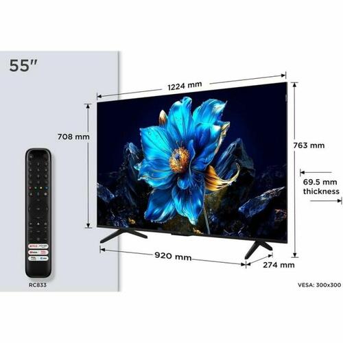 TV 55" TCL 55P7K 4K Ultra HD QLED (Google TV)
