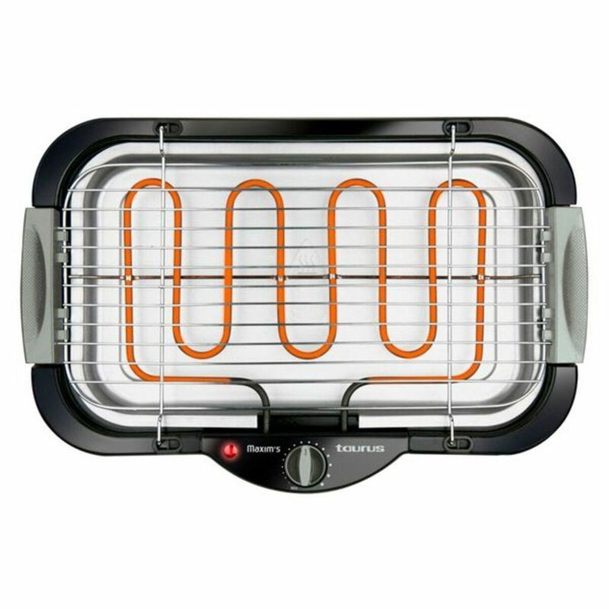 Elgrill Taurus MAXIMS 2000 W - sort bordgrill 42 × 22 cm
