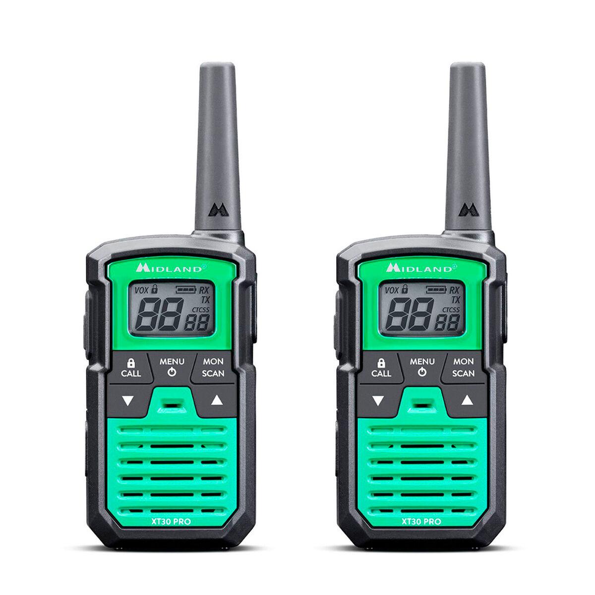 Walkie-talkie Midland XT30 Pro - sæt med 2, grøn/sort
