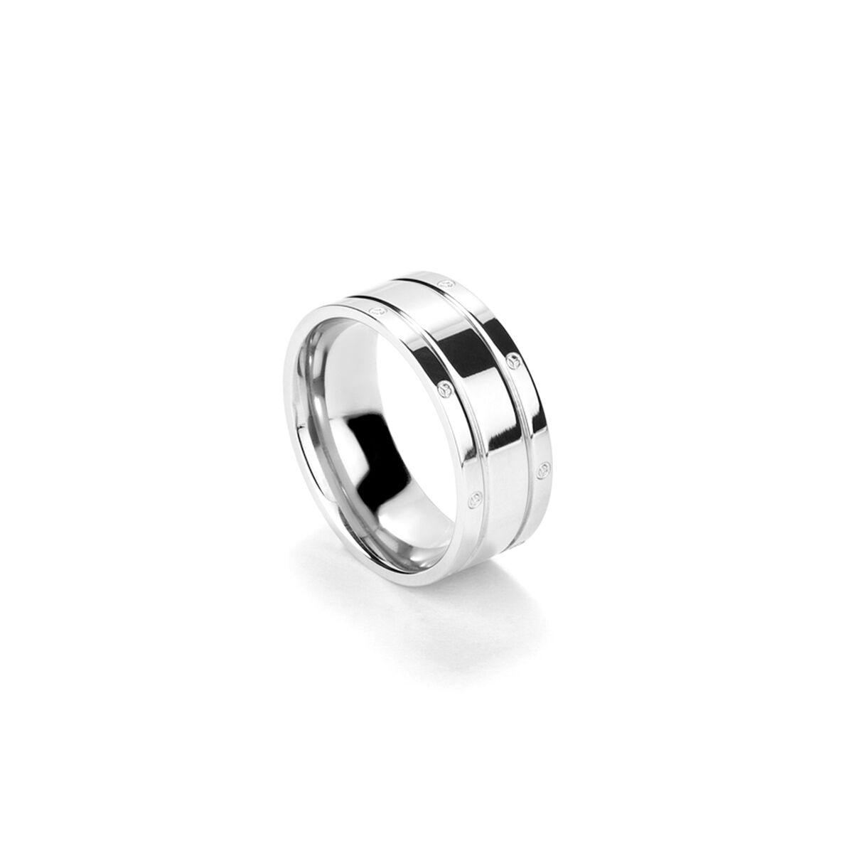 Ring dame Radiant sølvfarvet - størrelse 20