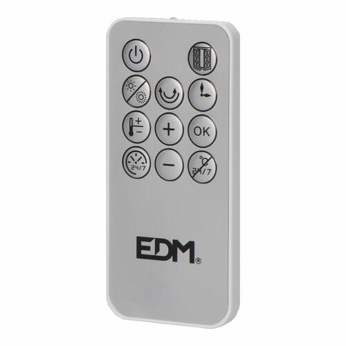 Varmeblæser vægmonteret EDM - keramisk dobbeltvarme 1000-2000 W
