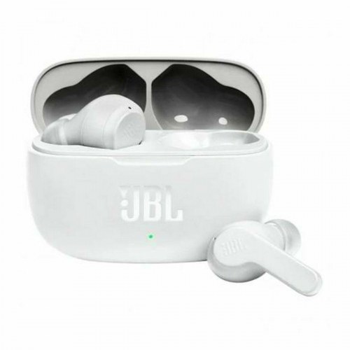 Trådløse in-ear høretelefoner JBL med mikrofon - hvid