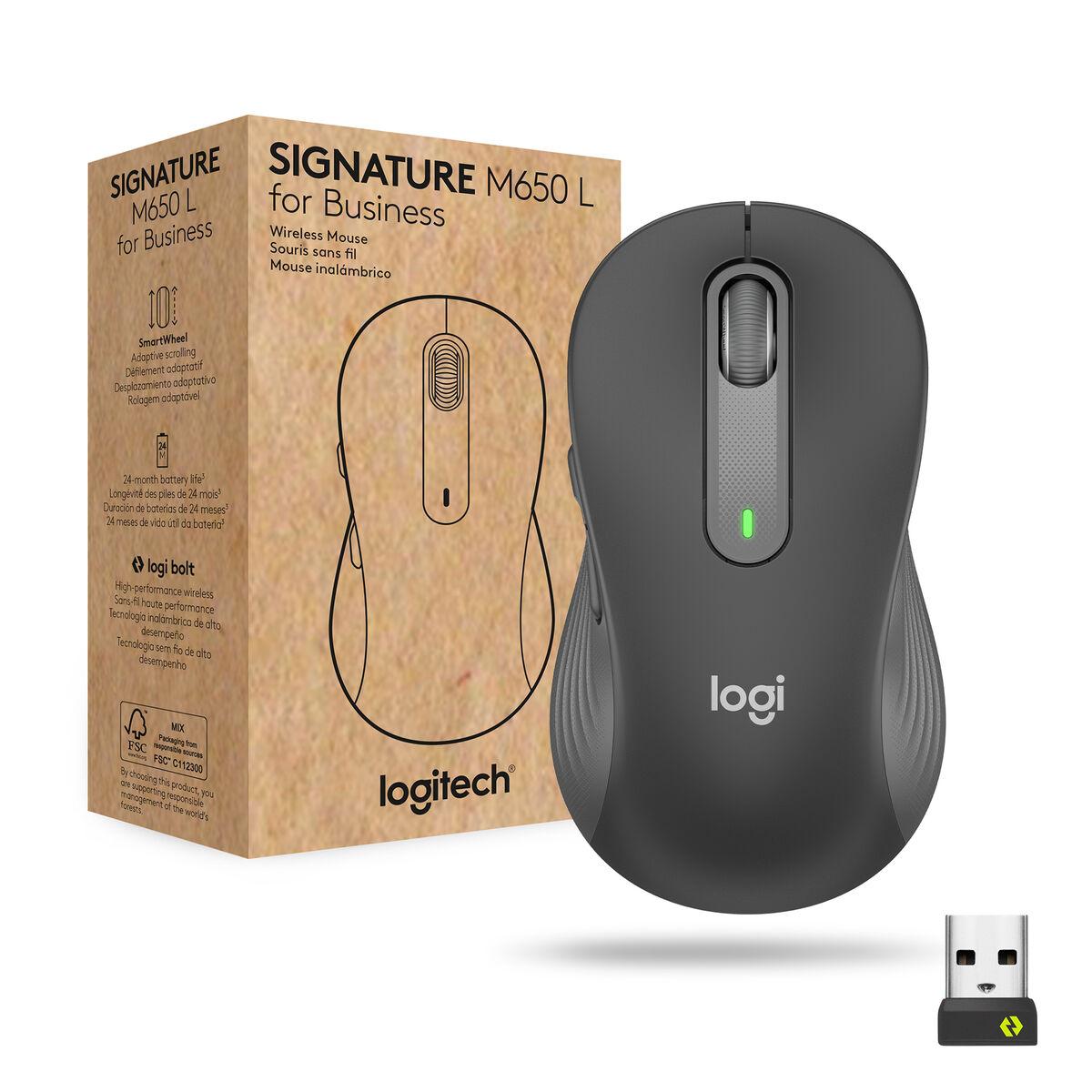Trådløs mus Logitech M650 - grafit, 4.000 dpi