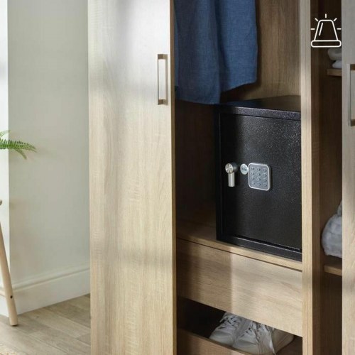 Pengeskab Yale med elektronisk lås 40 L - sort, rustfrit stål