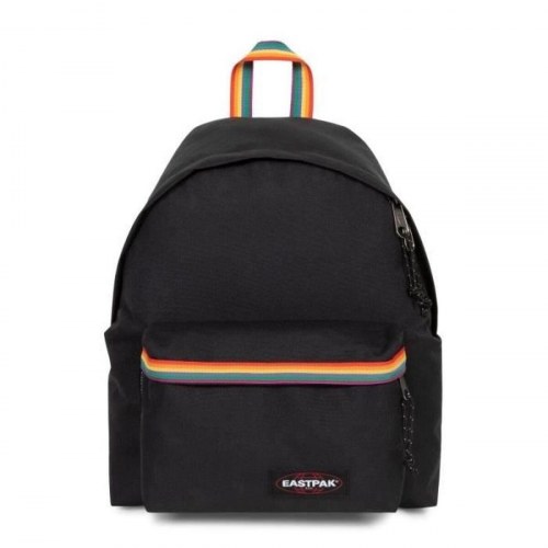 Rygsæk til skole Eastpak - sort med regnbuedetaljer