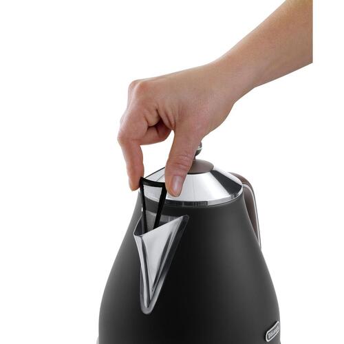 Vandkedel DeLonghi KBOV 2001.BK 1,7 l - sort rustfrit stål, 2000 W