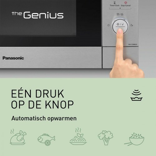 Mikrobølgeovn med grill Panasonic NN-CD88QSEPG, 34 l, 1300 W