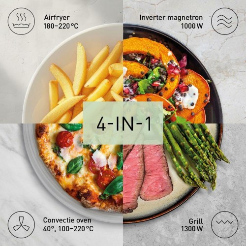 Mikrobølgeovn med grill Panasonic NN-CD88QSEPG, 34 l, 1300 W