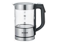 Elkedel SEVERIN 0,5 l – 1.100 W – børstet stål/glas