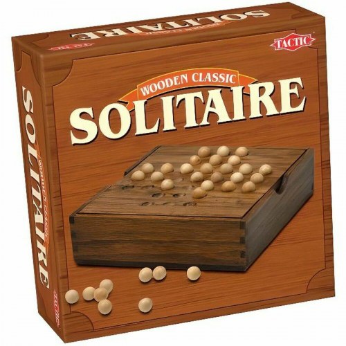Brætspil solitaire Tactic - træ (1 spiller)