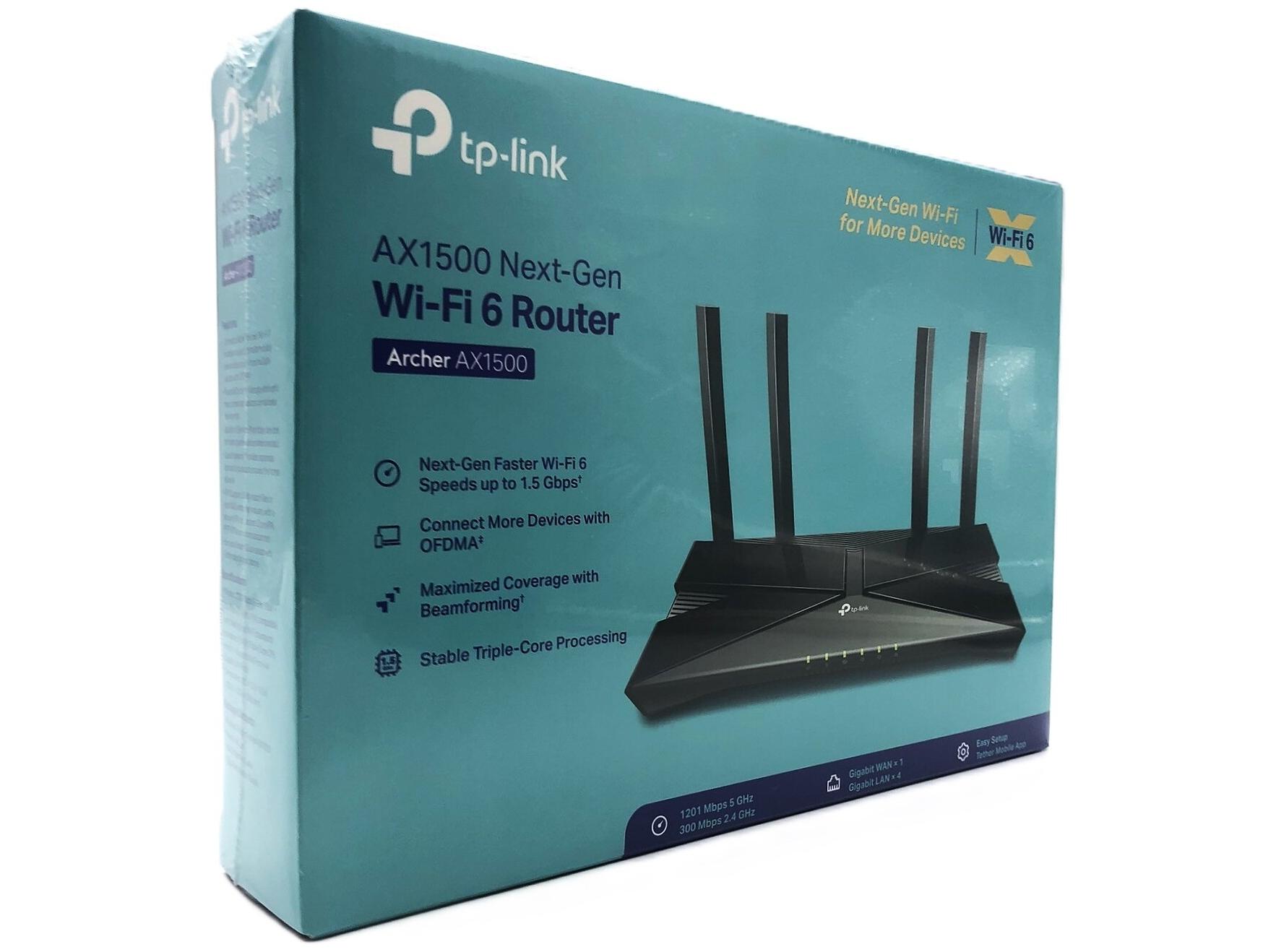 Wi-Fi 6 router TP-Link Archer AX1500 – dual-band gigabit